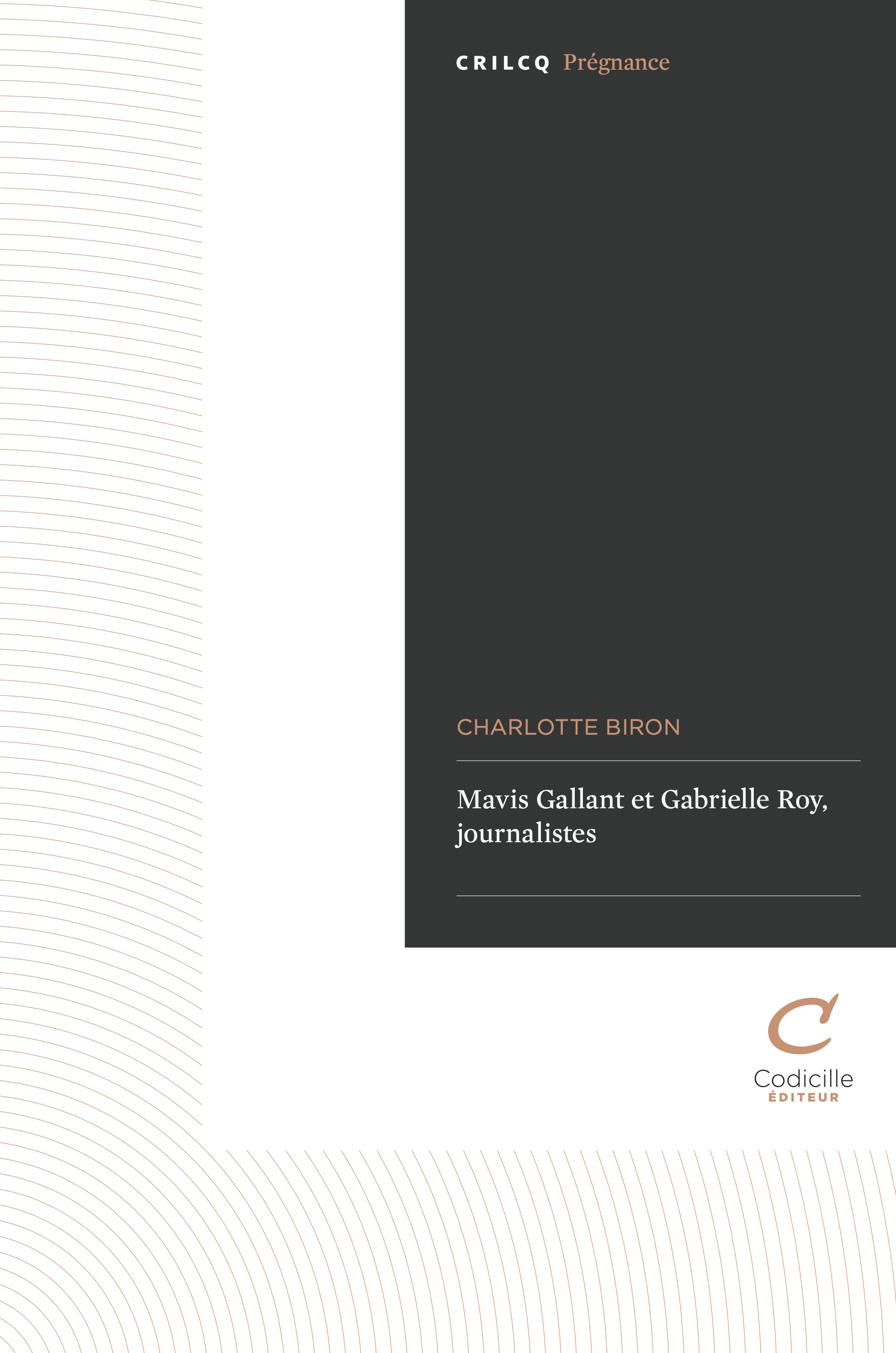 couverture de l'ouvrage Mavis Gallant et Gabrielle Roy, journalistes